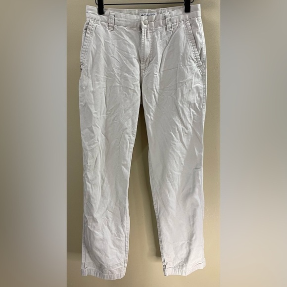 Columbia Pants - Columbia Pants Women's Beige Straight Leg Khaki Hiking Pants  (29 x 31)
